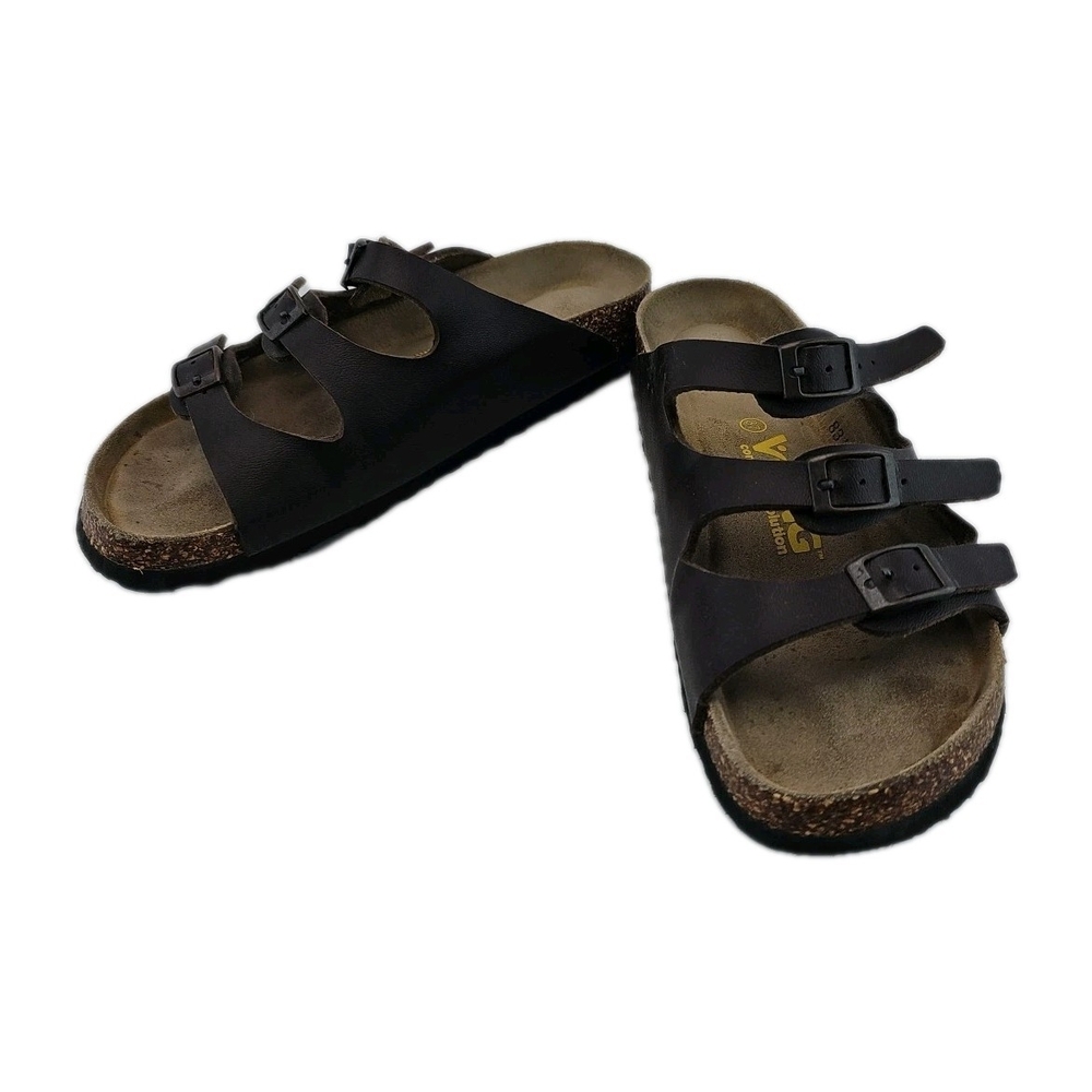 Viking 37 V722 Cork Leather Sandals Three Strap